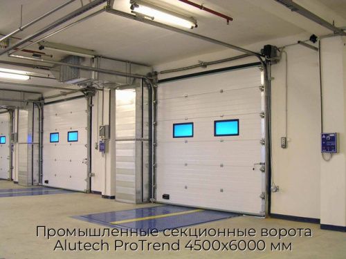 Промышленные секционные ворота Alutech ProTrend 4500х6000 мм 1